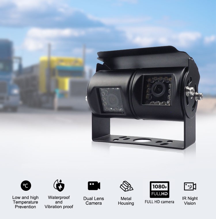 Aukštos kokybės dviguba kamera transportavimui, kroviniams ar darbo mašinoms