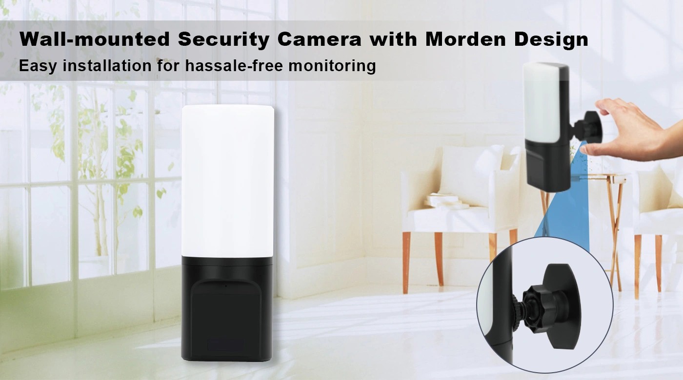 Lempos šnipinėjimo paslėpta apsaugos kamera Jūsų namams, butui, biurui
