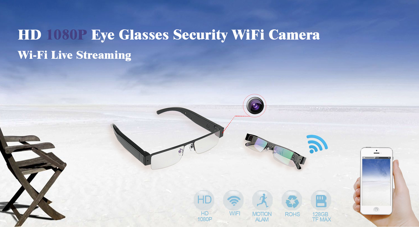 akiniai su wifi kamera
