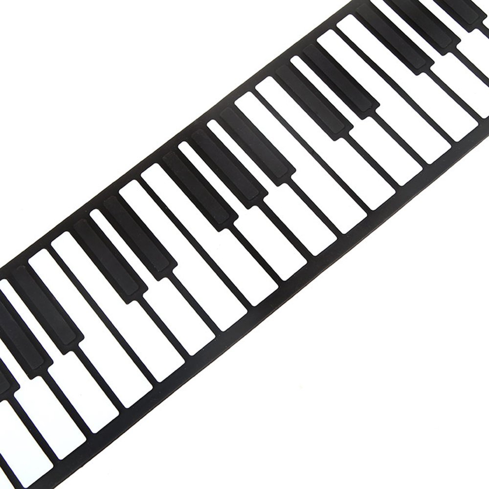 silikoninis pianinas su pedalu