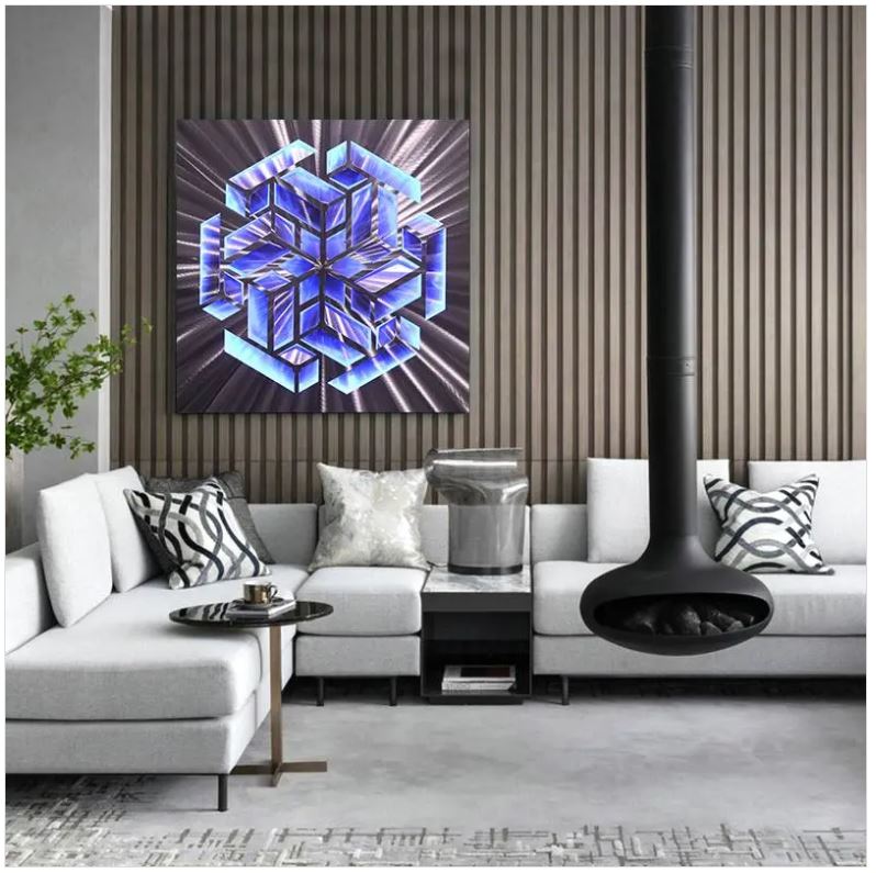 LED apšviečia paveikslai (sienų tapyba) metalas