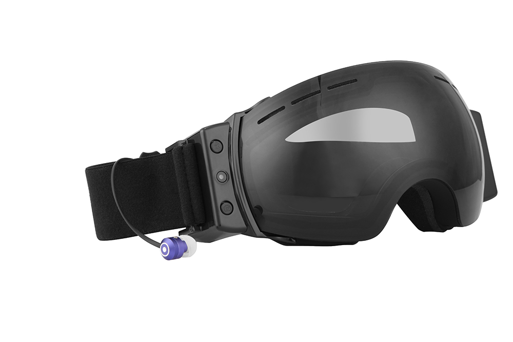 slidinėjimo akiniai su HD kamera ir laisvų rankų įranga