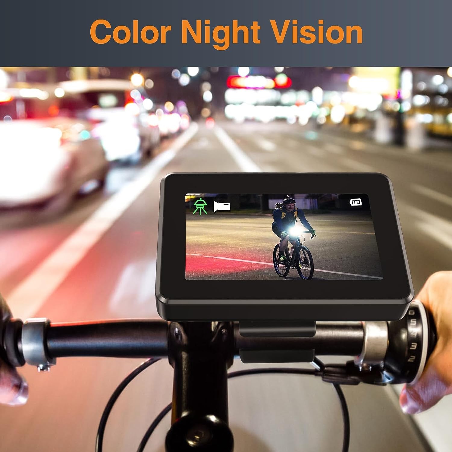 dviračio monitoriaus rinkinys su kamera su naktiniu matymu