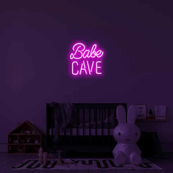 3D LED iškabos ant sienos į vidų - Babe cave