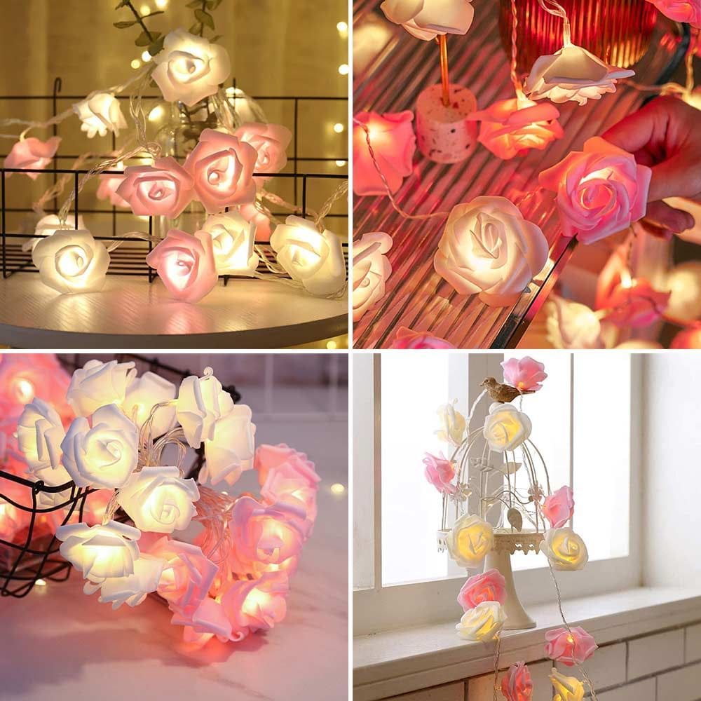 LED rožės – žėrinčios rožės kaip dekoratyviniai šviestuvai