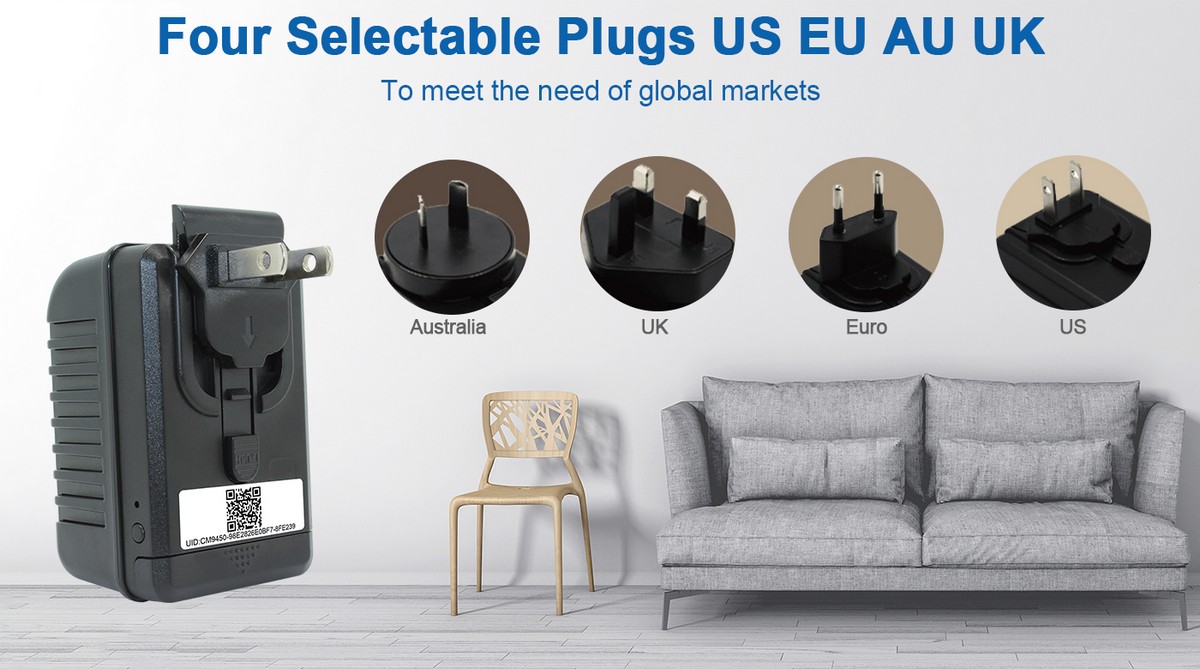 USB adapteris EU AU UK