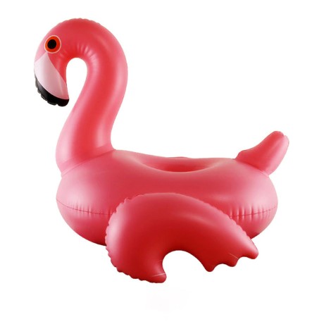 pripučiamas flamingas puodeliams kaip laikiklis