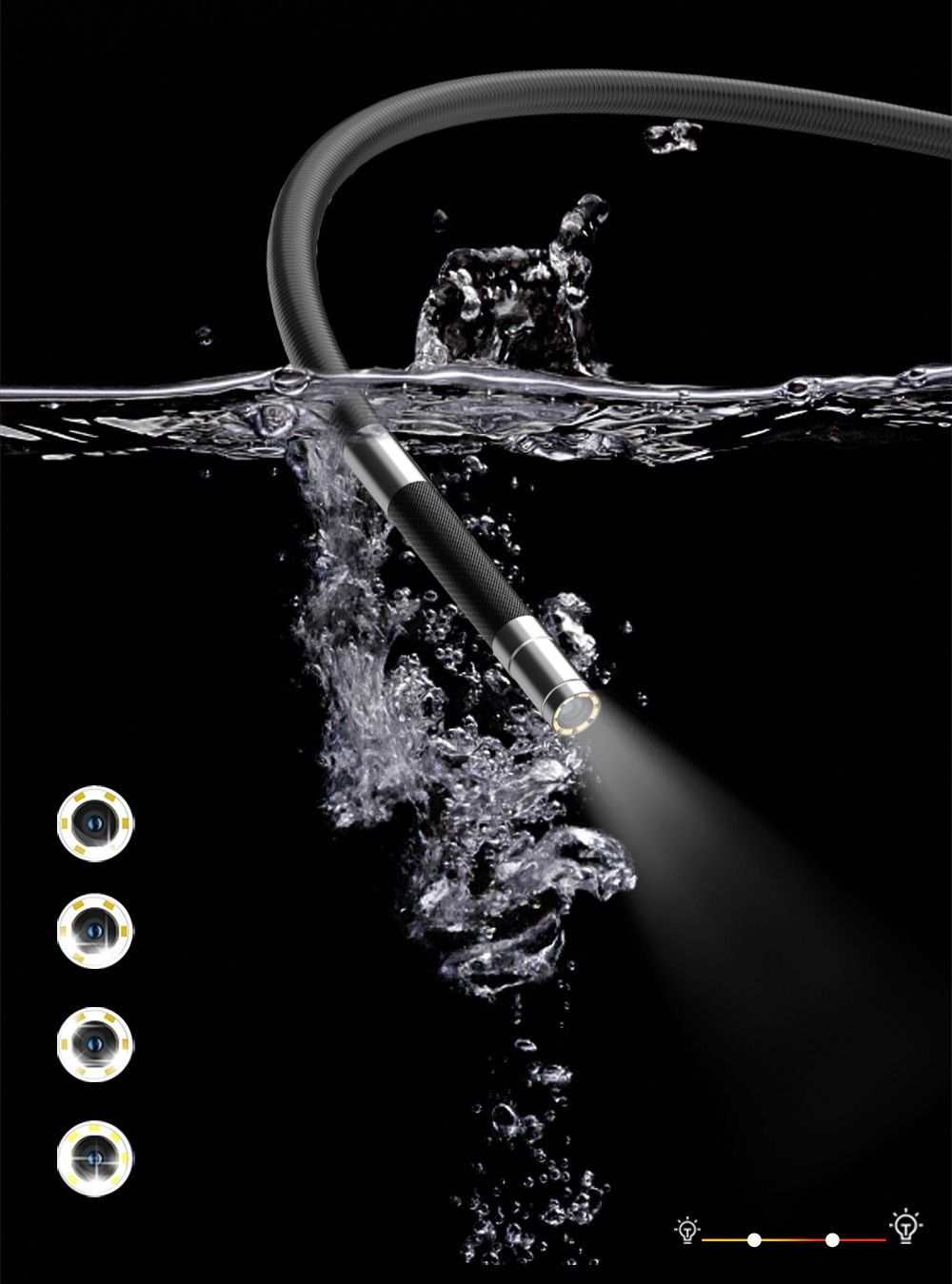 vandeniui atsparus boreskopo objektyvas - endoskopo tikrinimo kamera