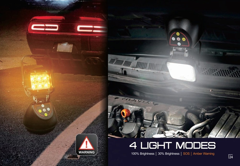 LED apsauginė lempa ne tik dirbtuvėms, automobiliui ir kt