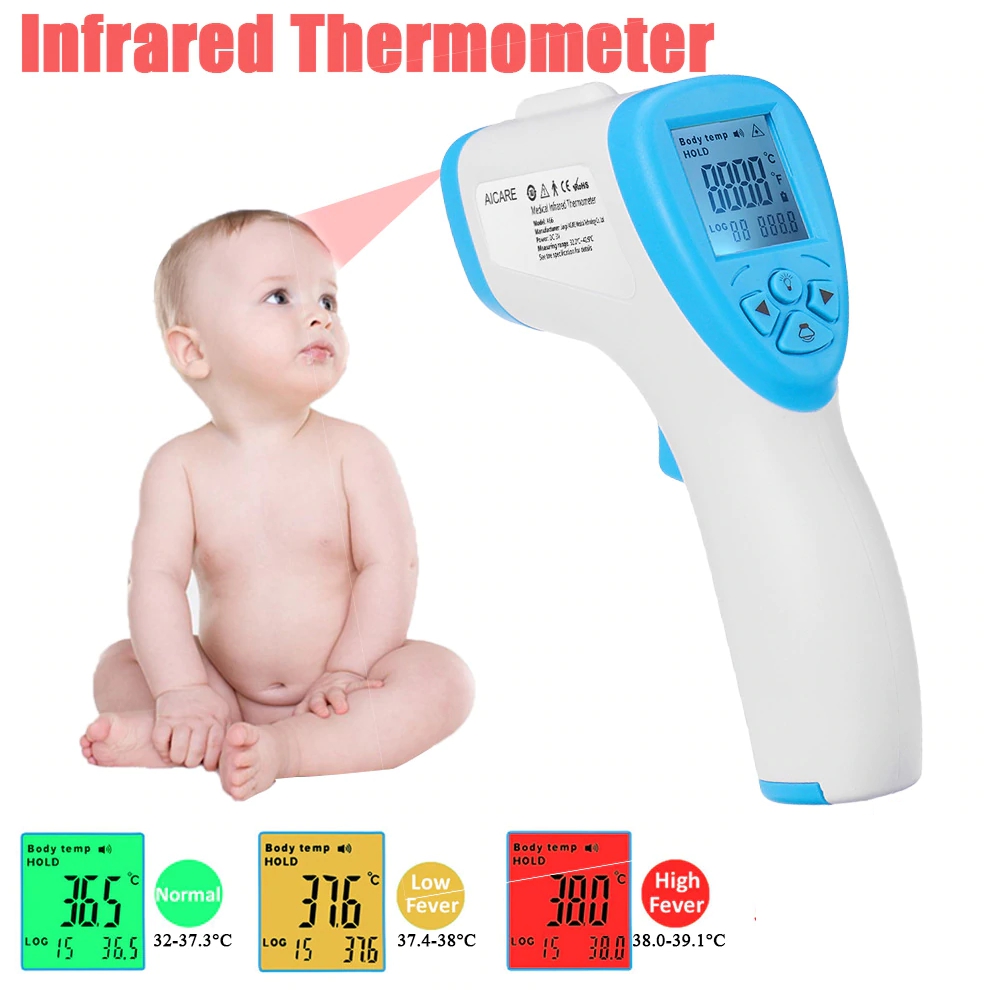 infraraudonųjų spindulių termometras su ekranu