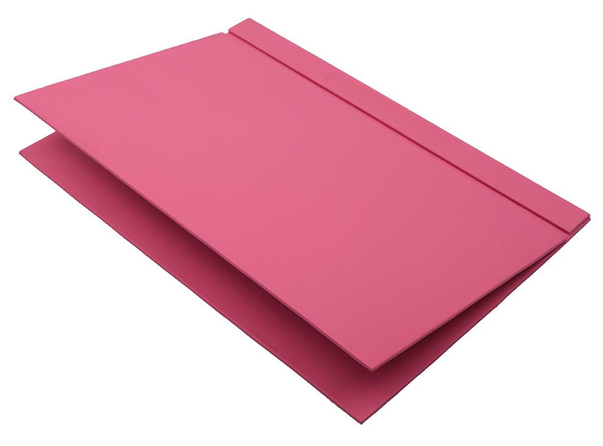 rožinis rašomasis stalas dokumentams biure