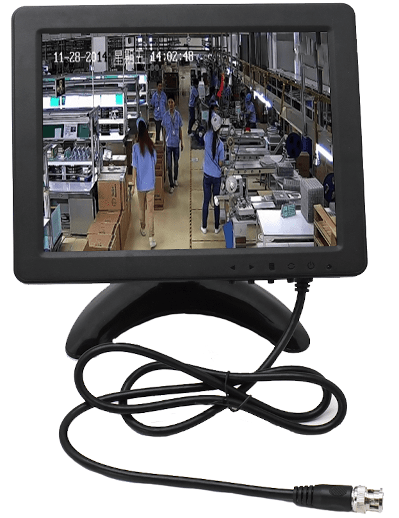 Mažas monitorius, skirtas žiūrėti kameras / kamera su išoriniu BNC įėjimu
