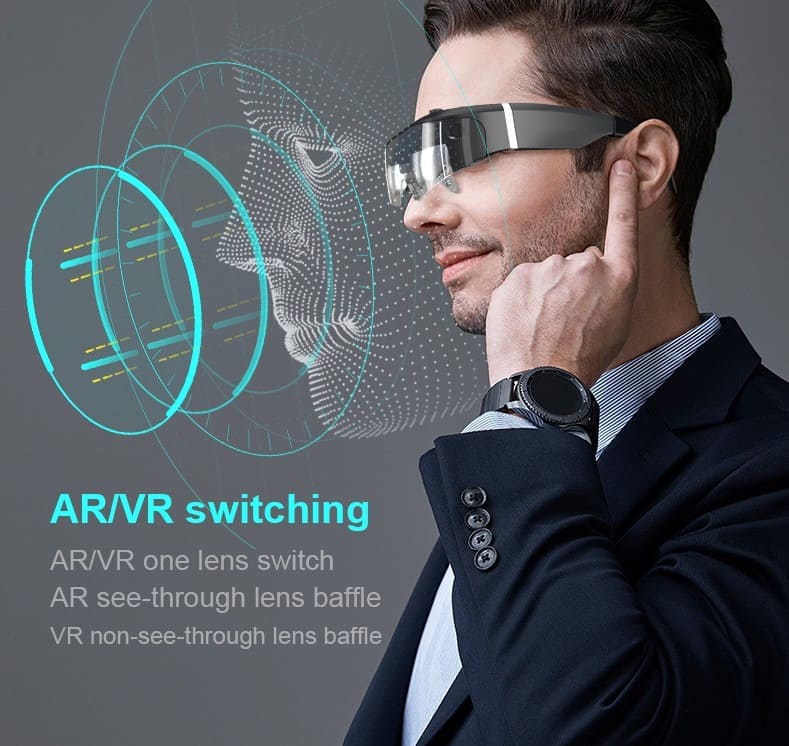Virtualūs akiniai su patobulintais valdikliais