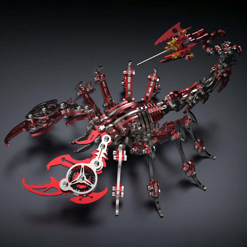 3D galvosūkis skorpionas 3D unikali dėlionė iš metalinių galvosūkių