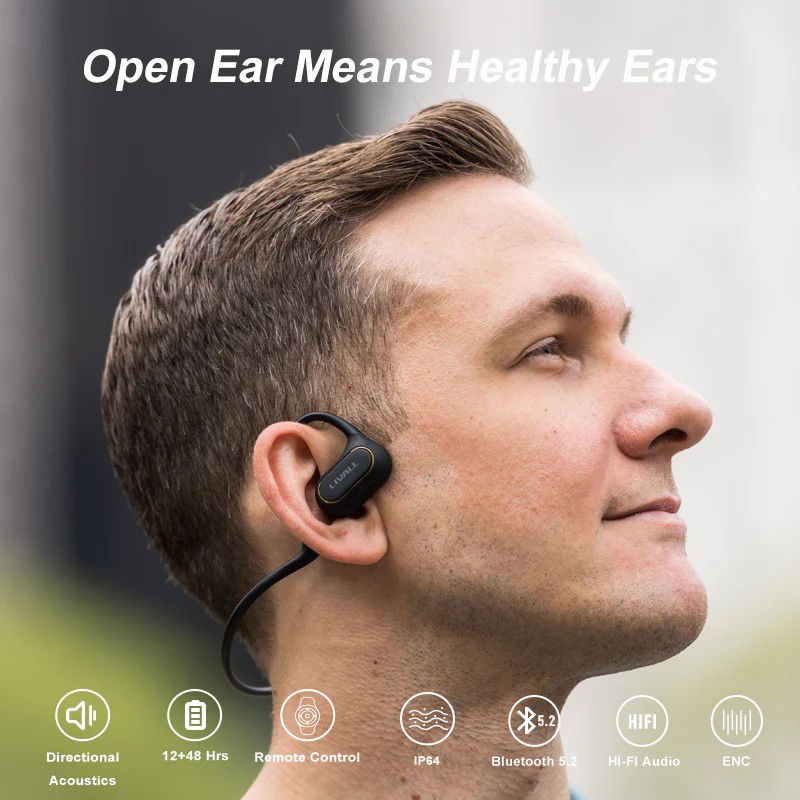 sportinės ausinės Bluetooth veikia belaidžiu būdu