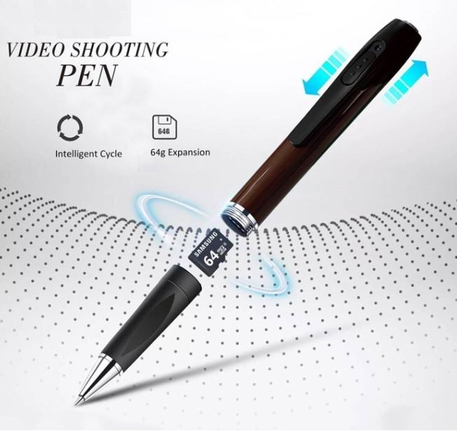 šnipinėjimo kameros rašiklis