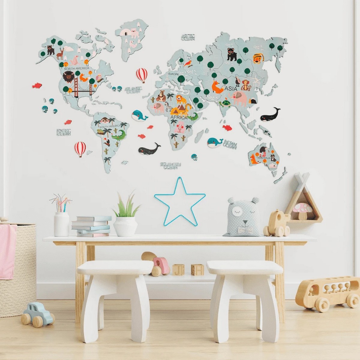 Pasaulio žemėlapis vaikams