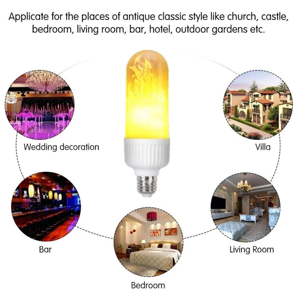 LED Fire lemputė – imituojanti ugnies liepsną