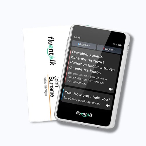Fluentalk T1 mini - Visa kortelės dydis su 2,8" HD ekranu