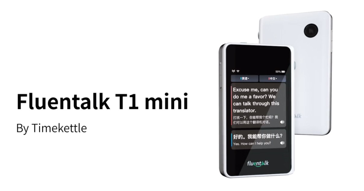 Fluentalk T1 mini Timekettle – nešiojamas kelionių vertėjas