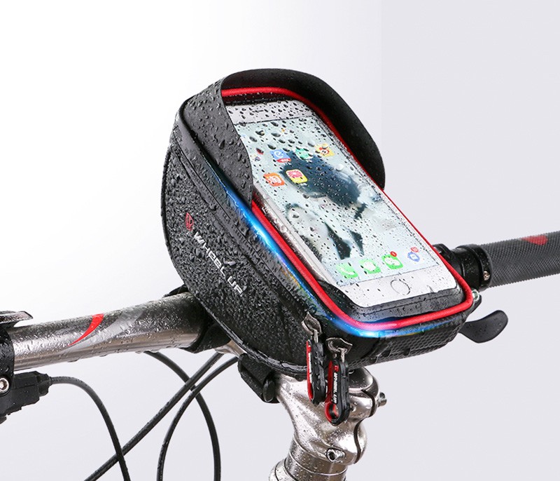 neperšlampamas mobiliojo telefono dėklas dviračiui