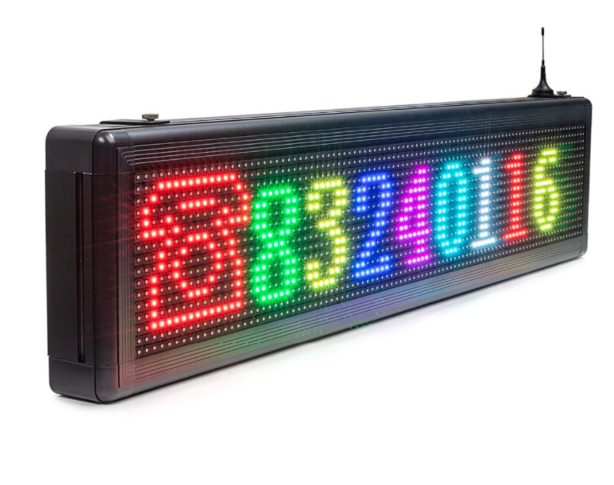 „WiFi LED RGB“ informacinis skydelis lauke