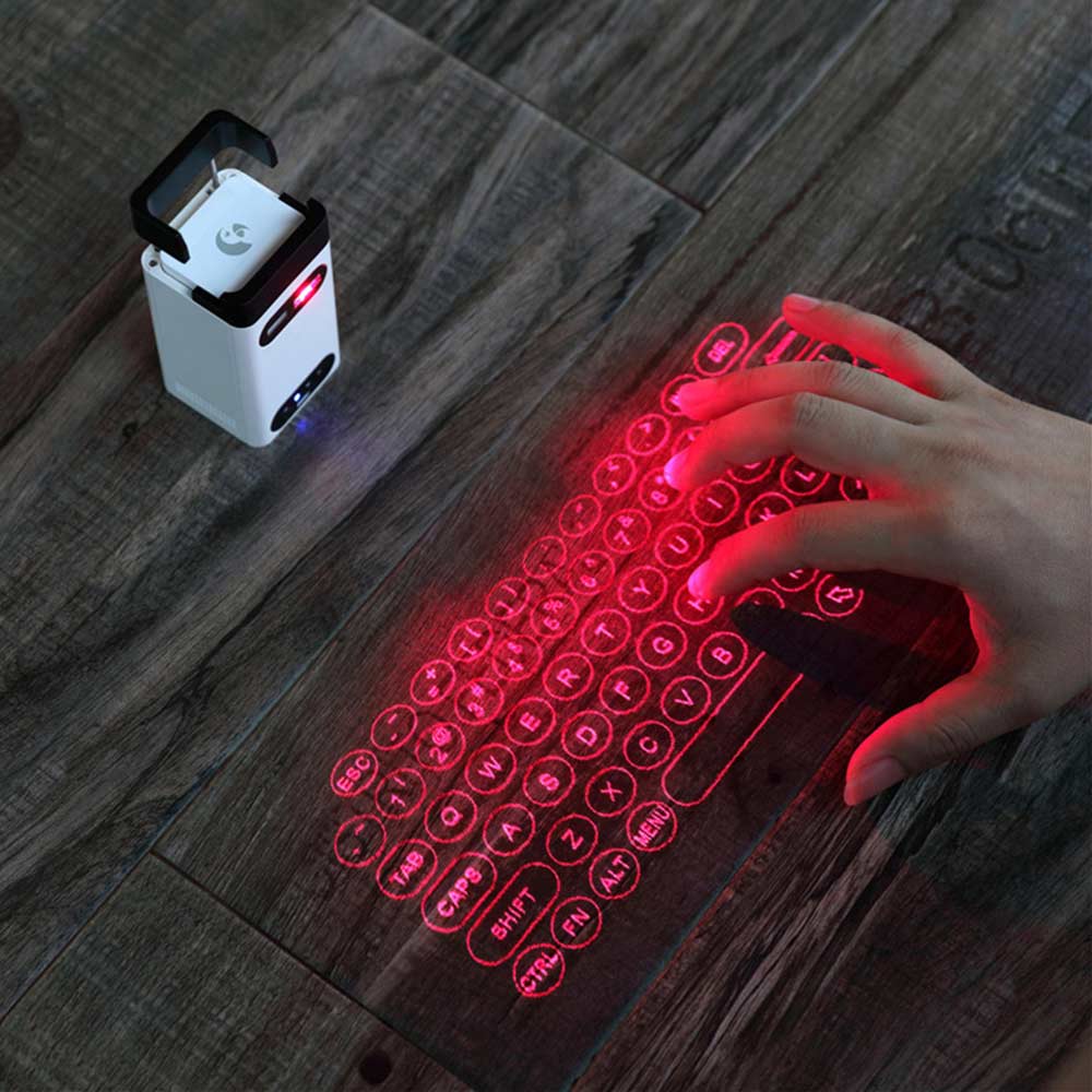 virtuali holograminė klaviatūros lazerinė projekcija