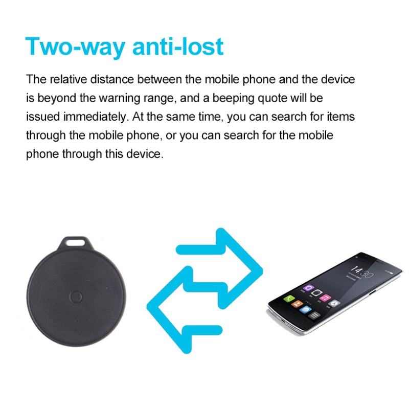 raktų sekiklis DVIPUSIS žadintuvas – Bluetooth ieškiklis