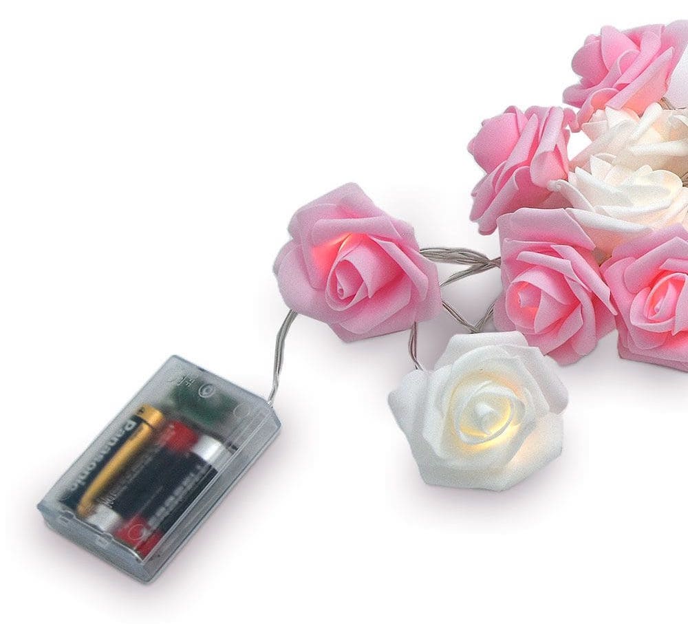 Baterija maitinama LED rožių lemputė