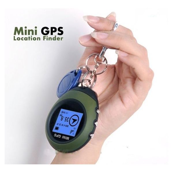 mini GPS navigacija ant raktų pakabuko raktų pakabuko žiedo